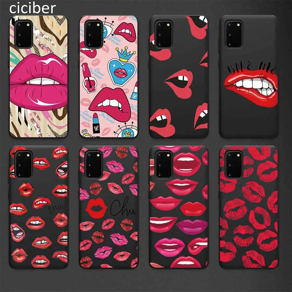 Lipstick lips Case for Samsung A50 A51 A70 A71 A72 A21S A52 A02S A12 S10 S20 S9 S8 S21 Plus Ultra Note 20 10 9 Plus Soft Fundas
Lipstick lips Case for Samsung A50 A51 A70 A71 A72 A21S A52 A02S A12 S10 S20 S9 S8 S21 Plus Ultra Note 20 10 9 Plus Soft Fundas