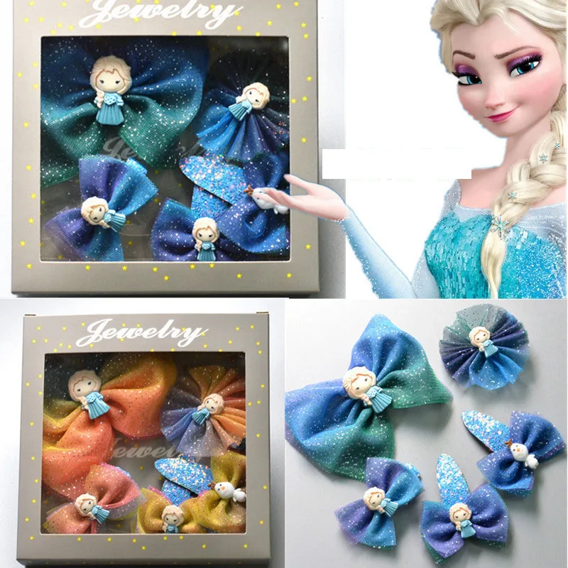 Disney Cartoon Frozen Children's Hairpin Set Cute Accessories Aisha Bow Headdress Girl Birthday Gift Princess Children's Hairpin
Disney Cartoon Frozen Children's Hairpin Set Cute Accessories Aisha Bow Headdress Girl Birthday Gift Princess Children's Hairpin