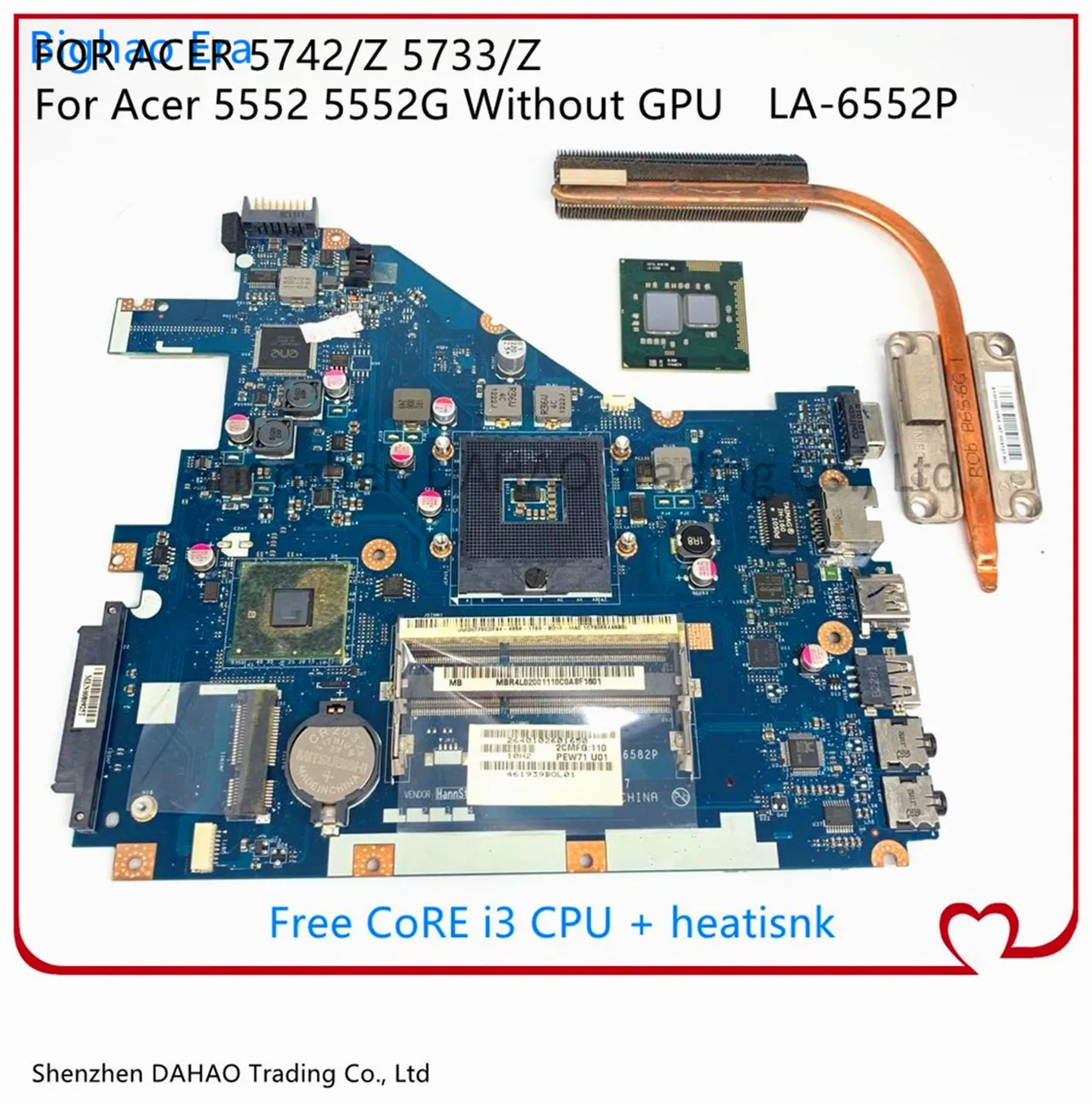 PEW71 LA 6582P для ноутбука Acer Aspire 5742G 5733Z Материнская плата плавкого 5552 5552G 6552P