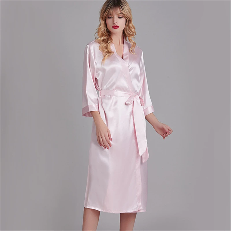 Loose pajamas rayon pajamas women spring and summer wedding robes thin section халатик bride robes bridesmaids home service
Loose pajamas rayon pajamas women spring and summer wedding robes thin section халатик bride robes bridesmaids home service