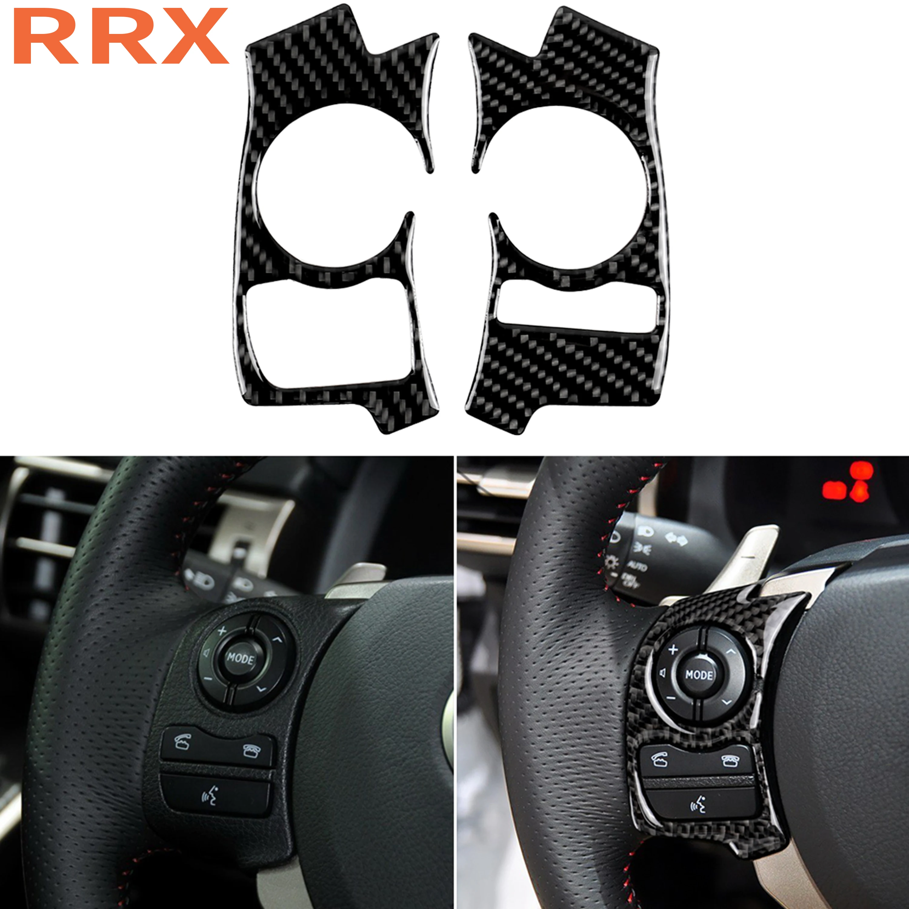 RRX For Lexus IS250 300 350 200T 2013-2019 Carbon Fiber Steering Wheel Buttons Switches Frame Cover Stickers Accent Car Interior
RRX For Lexus IS250 300 350 200T 2013-2019 Carbon Fiber Steering Wheel Buttons Switches Frame Cover Stickers Accent Car Interior