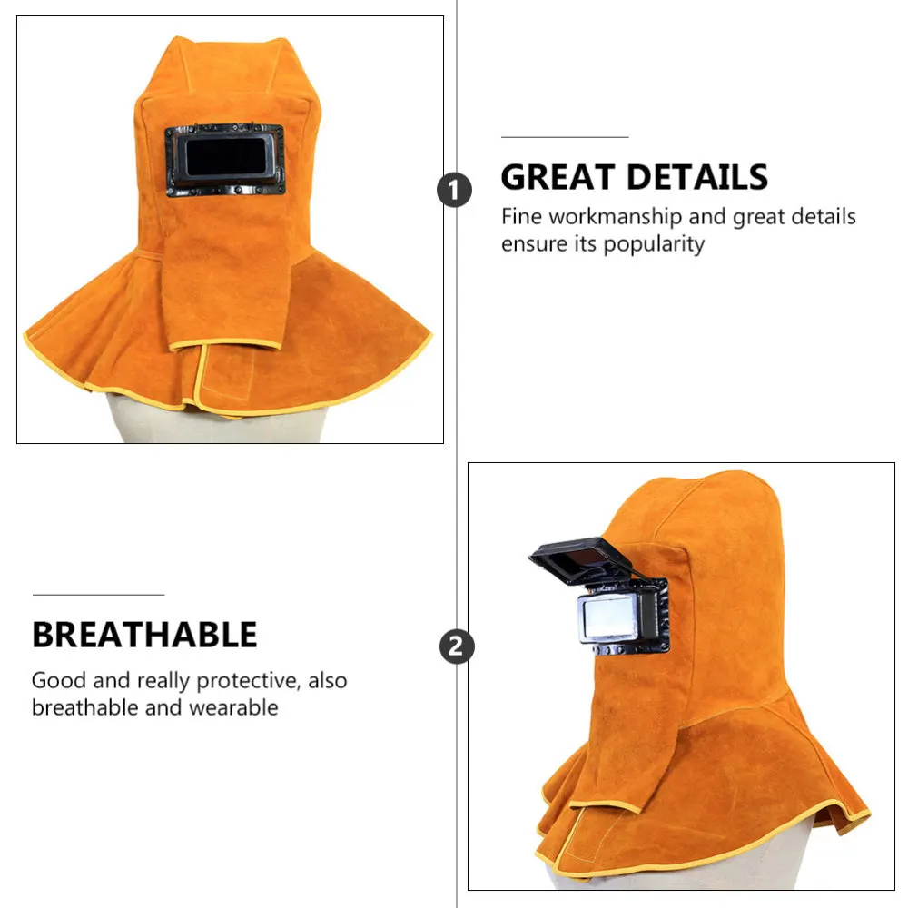 1Pc Leather Weld Shawl Cap Cowhide Weld Hat Practical Cover Cap Orange
1Pc Leather Weld Shawl Cap Cowhide Weld Hat Practical Cover Cap Orange