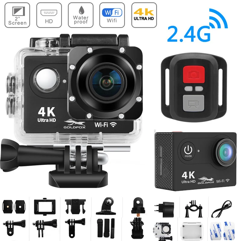 

Экшн-камера H9R Ultra HD 4K, 25 кадров в секунду, 12 Мп, Wi-Fi, экран 2,0 дюйма, водонепроницаемая Спортивная камера DV 170D с широким ангелом, фотокамера s, Сп...