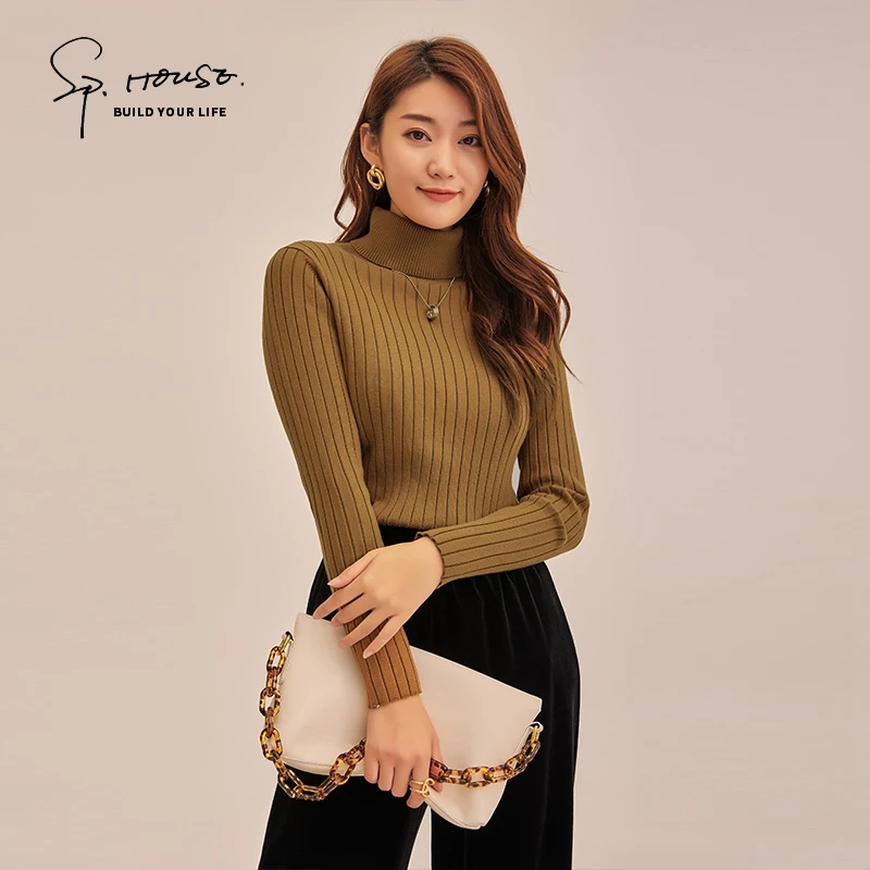 2021 Spring Woman Turtle Neck Thickening Stretched Solid Color Sweater Long-sleeved Female Knitting Pullovers Slim Girls Tops
2021 Spring Woman Turtle Neck Thickening Stretched Solid Color Sweater Long-sleeved Female Knitting Pullovers Slim Girls Tops