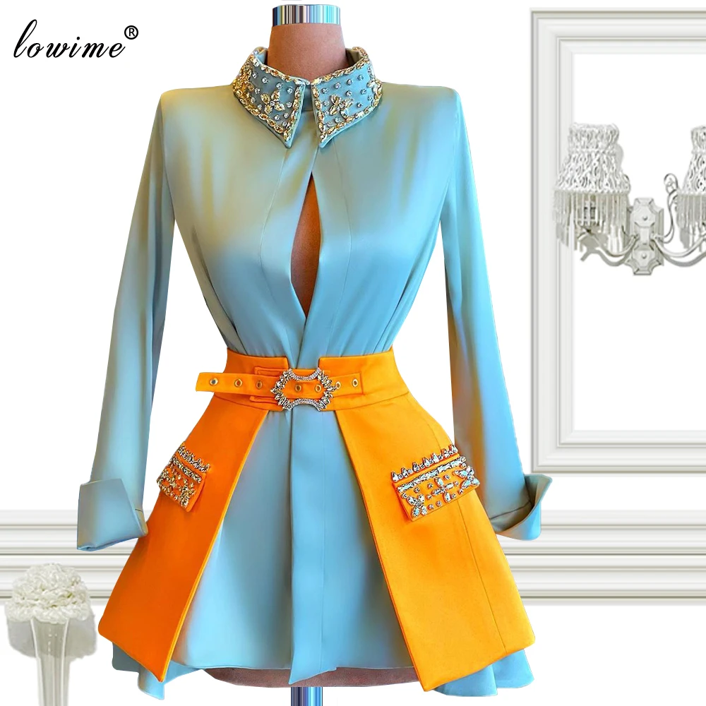 Two Pieces Sky Blue Celebrity Dresses Short Mermaid Red Carpet Runway Dresses Daily Wear Prom Dresses Vestido De Festa Longo 
Two Pieces Sky Blue Celebrity Dresses Short Mermaid Red Carpet Runway Dresses Daily Wear Prom Dresses Vestido De Festa Longo