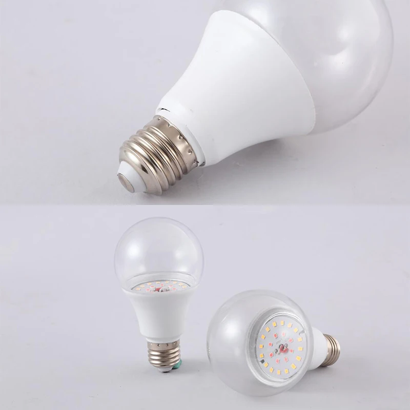 15W LED Grow Light Bulb Full Spectrum E27 Phyto lamp Growth Light Hydroponic Growing Lamp for Plants Flowers Seedlings
15W LED Grow Light Bulb Full Spectrum E27 Phyto lamp Growth Light Hydroponic Growing Lamp for Plants Flowers Seedlings