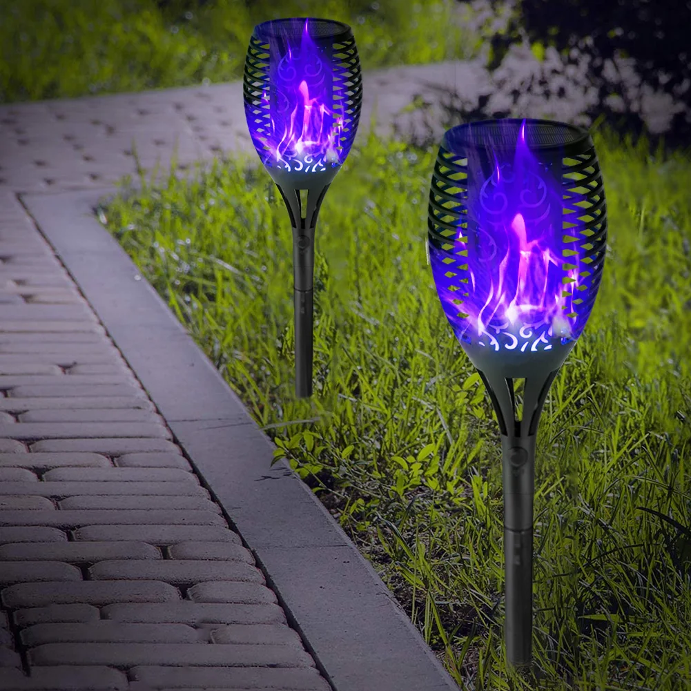 12LED Solar Flame Torch Light Flickering Blauw Paars Licht Waterdicht Tuin Decoratie Outdoor Gazon Path Yard Patio Led Lampen
12LED Solar Flame Torch Light Flickering Blauw Paars Licht Waterdicht Tuin Decoratie Outdoor Gazon Path Yard Patio Led Lampen