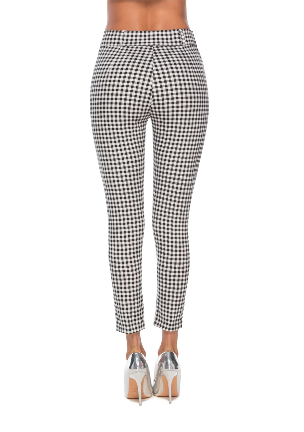 Spring/Autumn Elastic Retro Plaid Leggings High Waist Slim Pencil Quarter Pants Fashion Leisure Commuter Ladies' Bottom Pants
Spring/Autumn Elastic Retro Plaid Leggings High Waist Slim Pencil Quarter Pants Fashion Leisure Commuter Ladies' Bottom Pants