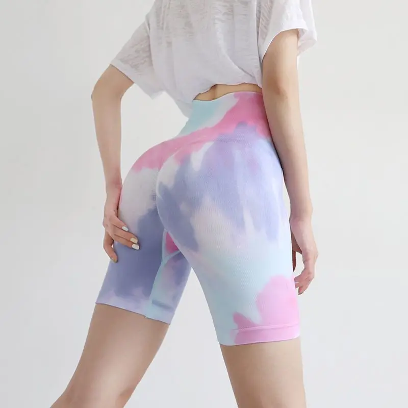 Women's Shorts Sports Yoga Tie-Dye Quick-Drying High Waist Fitness Knee Length Pants Tight-Fitting Peach Hip Breathable Leggings
Women's Shorts Sports Yoga Tie-Dye Quick-Drying High Waist Fitness Knee Length Pants Tight-Fitting Peach Hip Breathable Leggings