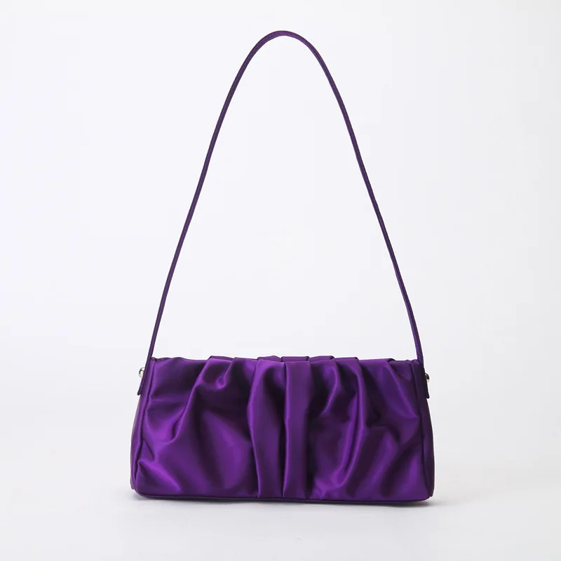 Women's Fashion Solid Retro Mini Pleated Bag Cloud Bag Axillary Bag Baguette Bag Shoulder Bag Crossbody Bag Office Daily Purple
Women's Fashion Solid Retro Mini Pleated Bag Cloud Bag Axillary Bag Baguette Bag Shoulder Bag Crossbody Bag Office Daily Purple