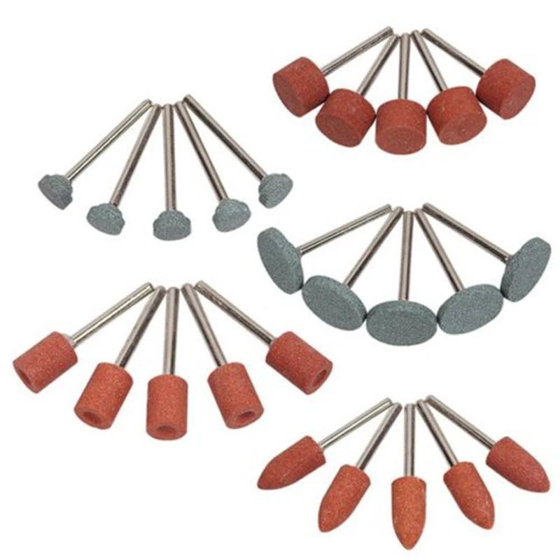 25Pcs/set Polishing Head Wheel Ellipse Shape Abrasive Mounted Stone For Power Tools Electric Grinding Polishing Tool
25Pcs/set Polishing Head Wheel Ellipse Shape Abrasive Mounted Stone For Power Tools Electric Grinding Polishing Tool