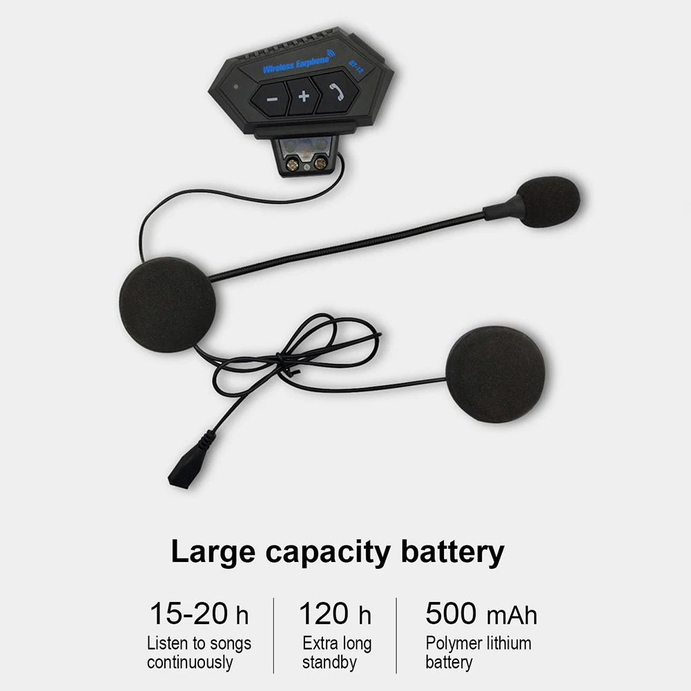 Motorcycle Helmet Bluetooth Headset 15-20Hrs Music Time Sports Riding Earphone Auto Answering with Mic
Motorcycle Helmet Bluetooth Headset 15-20Hrs Music Time Sports Riding Earphone Auto Answering with Mic