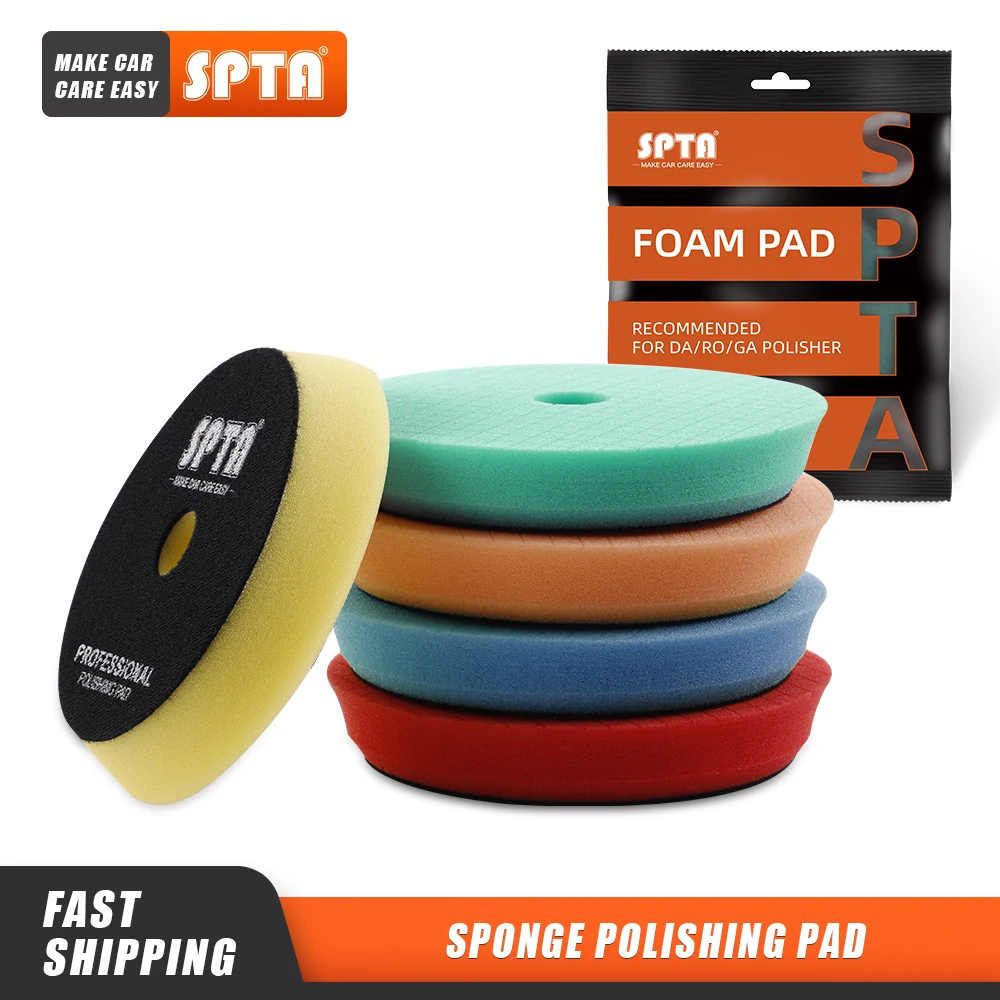 (Single Sale) SPTA 5"(125mm)/6"(150mm) Car Spong Buffing Polishing Pads & Buffing Pads For DA/RO/GA Car Buffer Polisher 
(Single Sale) SPTA 5"(125mm)/6"(150mm) Car Spong Buffing Polishing Pads & Buffing Pads For DA/RO/GA Car Buffer Polisher