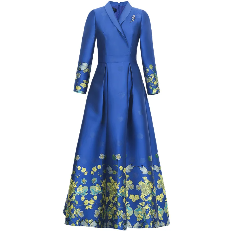 2020 Autumn Jacquard Luxury Long Dress Embroidery Evening Formal Dress Women Party Night Ball Gown Long Dresses DZ1254
2020 Autumn Jacquard Luxury Long Dress Embroidery Evening Formal Dress Women Party Night Ball Gown Long Dresses DZ1254