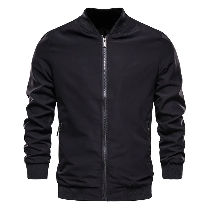 New spring simple men's jacket Baseball Jacket men's casual stand collar zipper jacket men's
New spring simple men's jacket Baseball Jacket men's casual stand collar zipper jacket men's
