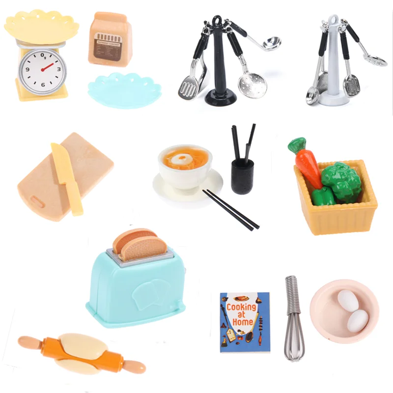 1:12 Dollhouse Miniatures Kitchen Cutting Board Rolling Pin Toy Electronic Bench Scale kitchen accessories doll house Decoration
1:12 Dollhouse Miniatures Kitchen Cutting Board Rolling Pin Toy Electronic Bench Scale kitchen accessories doll house Decoration