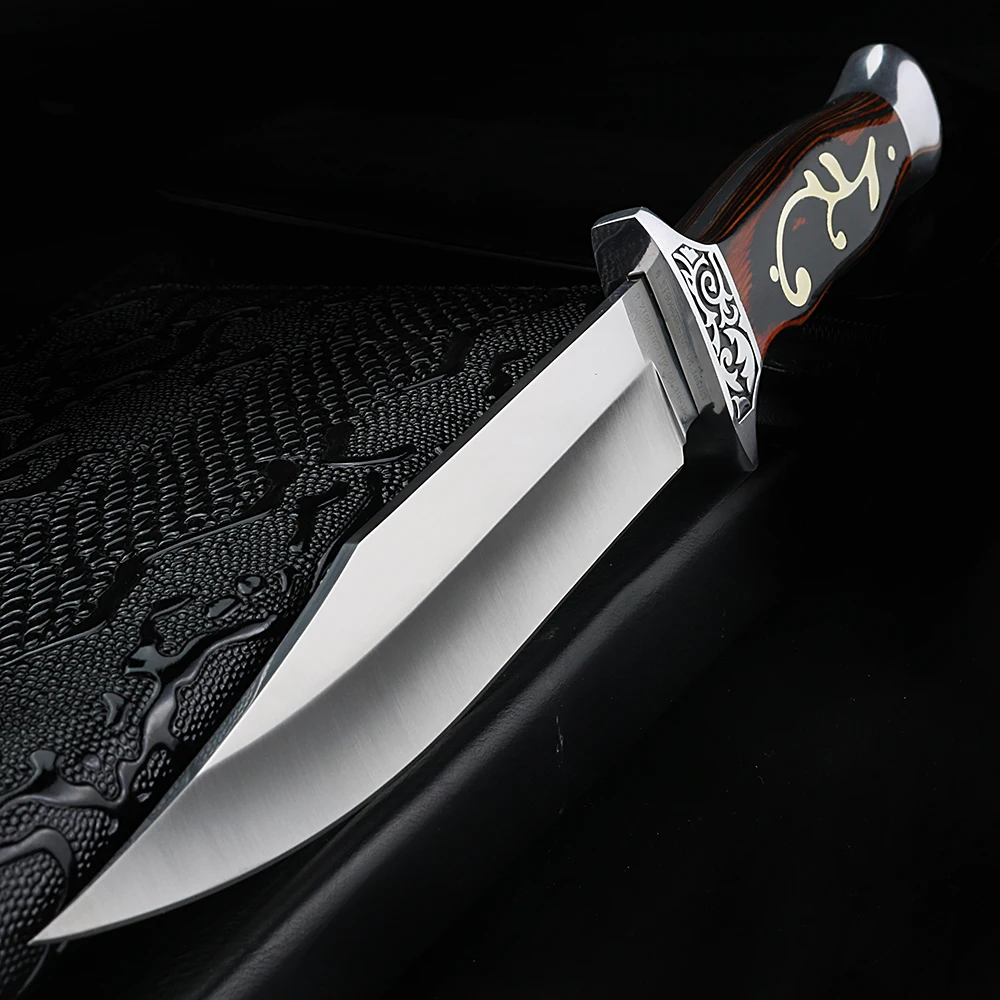 

Открытый высокопрочный прямой нож с фиксированным лезвием, портативный нож, дикий нож для выживания, охотничий нож