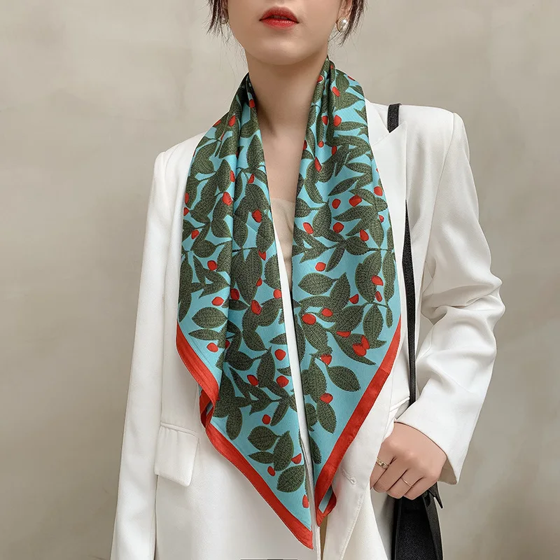 2021 Spring Scarves French Retro Women's Twill Large Square Scarves Muslim Baotou Scarves Leaf Printing
2021 Spring Scarves French Retro Women's Twill Large Square Scarves Muslim Baotou Scarves Leaf Printing