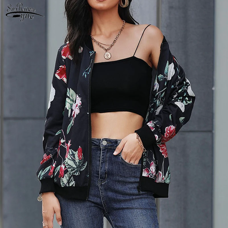 Autumn Winter 2021 Stylish Lady Za Floral Short Jacket Women Fashion Long Sleeve Zipper Bomber Jacket Outwear Women's Coat 18215
Autumn Winter 2021 Stylish Lady Za Floral Short Jacket Women Fashion Long Sleeve Zipper Bomber Jacket Outwear Women's Coat 18215