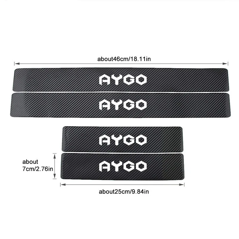 Carbon Fiber Car Stickers For Toyota Aygo Door Scuff Plate Cover Sticker Protector High-End Car Accessories Interior 4Pcs
Carbon Fiber Car Stickers For Toyota Aygo Door Scuff Plate Cover Sticker Protector High-End Car Accessories Interior 4Pcs