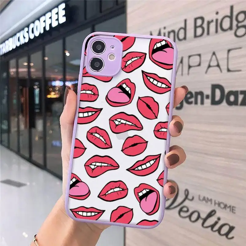 Sexy lips lipstick Phone Cases Matte For iPhone 12 Mini 11 Pro XR XS Max 7 8 Plus X Hard PC Back Cover
Sexy lips lipstick Phone Cases Matte For iPhone 12 Mini 11 Pro XR XS Max 7 8 Plus X Hard PC Back Cover