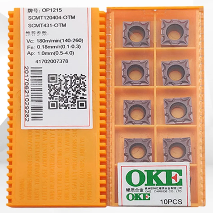 OKE SCMT120404-OTM OC2125 OC2115 OC2025 OP1215 OP1205H / SCMT120408-OTM OC2125 OC2115 OC2025 OP1215 OP1205H CNC carbide inserts
OKE SCMT120404-OTM OC2125 OC2115 OC2025 OP1215 OP1205H / SCMT120408-OTM OC2125 OC2115 OC2025 OP1215 OP1205H CNC carbide inserts
