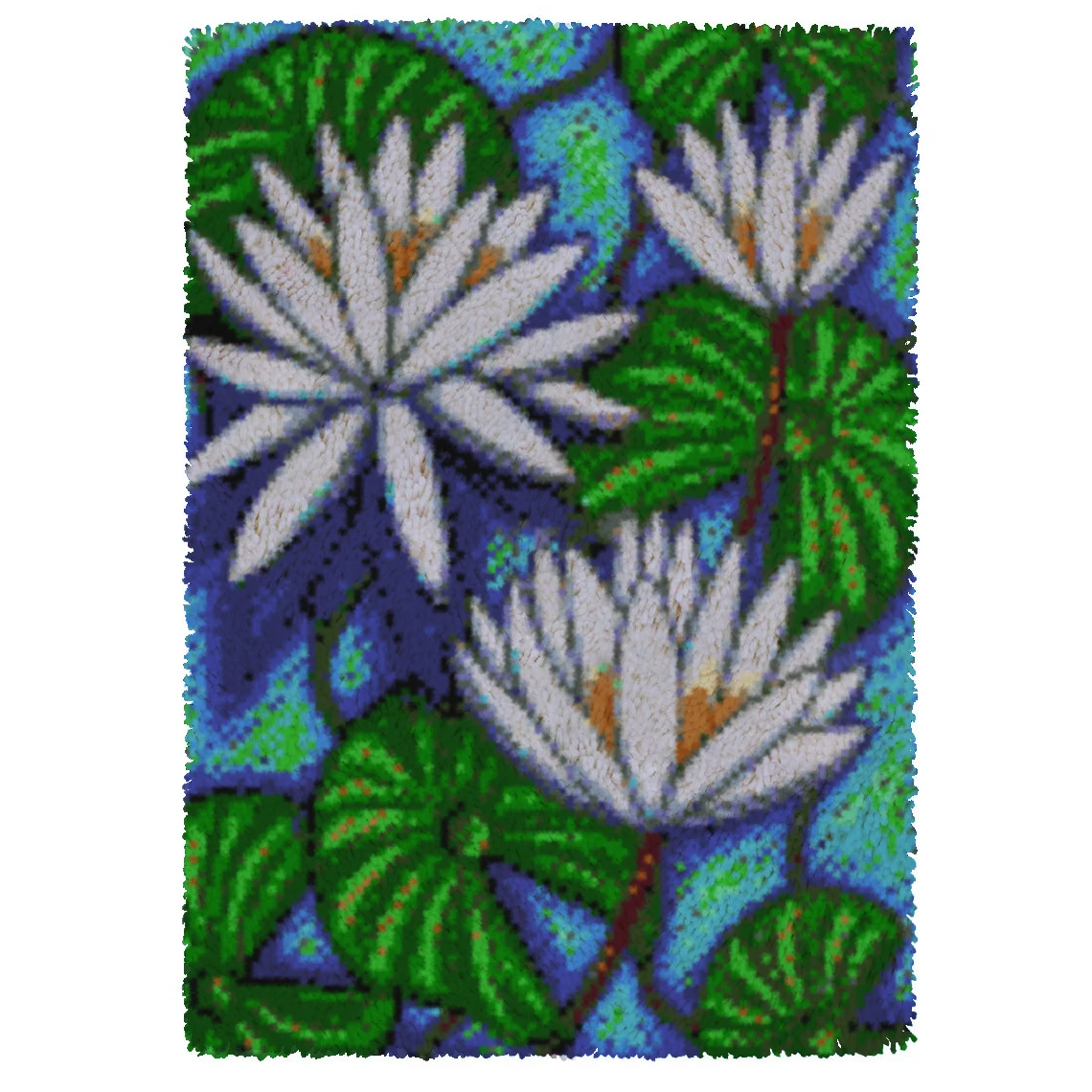 Lotus Pond Pattern Latch Hook Rug Room Floor Carpet For Living Room Bedroom Home Decorative Printed Area Rug
Lotus Pond Pattern Latch Hook Rug Room Floor Carpet For Living Room Bedroom Home Decorative Printed Area Rug