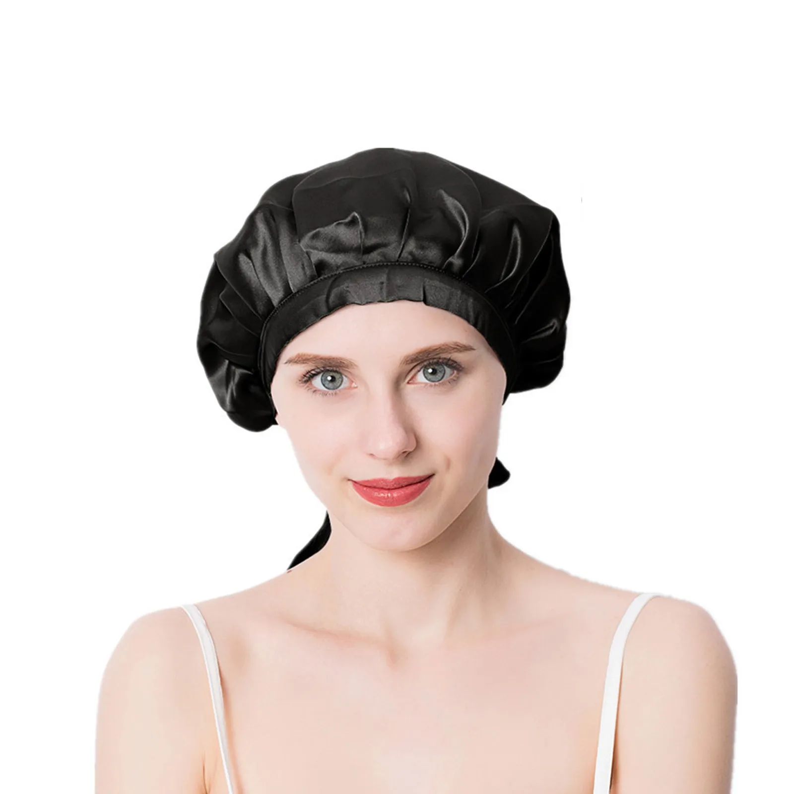 Soft And Non-marking Silk Silk Nightcap Ladies Confinement Headscarf Sleeping Cap In The Bedroom To Prevent Messy Hair 2021
Soft And Non-marking Silk Silk Nightcap Ladies Confinement Headscarf Sleeping Cap In The Bedroom To Prevent Messy Hair 2021