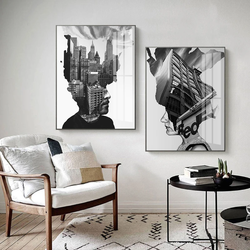 Black White Photography Poster Creative Canvas Painting Cityscapes Portraits Print Modern Wall Art Picture for Living Room Decor
Black White Photography Poster Creative Canvas Painting Cityscapes Portraits Print Modern Wall Art Picture for Living Room Decor