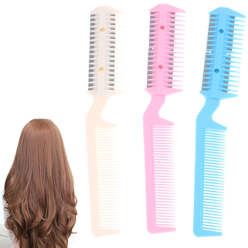 1pc Hair Razor Comb Handle Hair Razor Cutting Thinning Comb Home DIY Trimmer Inside With Blades Hair Brush RANDOM COLOR
1pc Hair Razor Comb Handle Hair Razor Cutting Thinning Comb Home DIY Trimmer Inside With Blades Hair Brush RANDOM COLOR