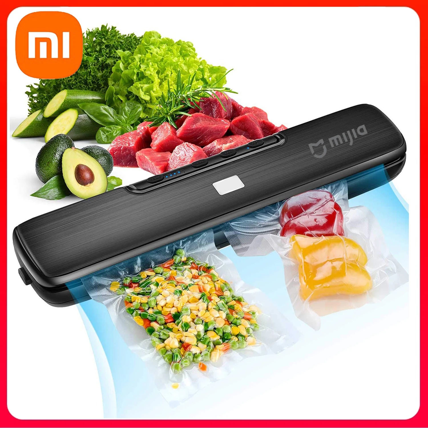 Вакуумный упаковщик Xiaomi, профессиональный упаковщик для сухих и влажных продуктов с уплотнительным мешком
Вакуумный упаковщик Xiaomi, профессиональный упаковщик для сухих и влажных продуктов с уплотнительным мешком