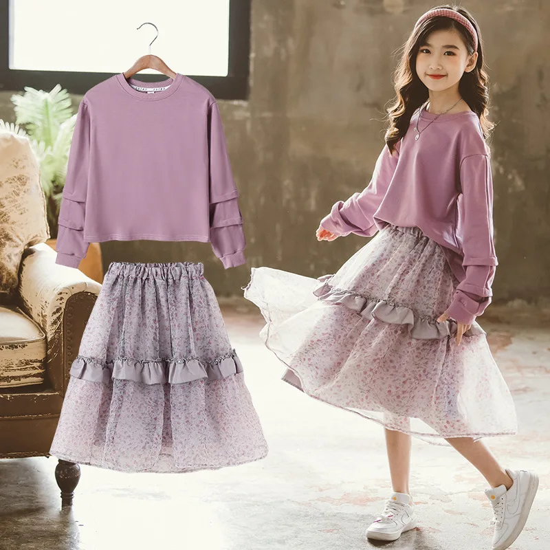 Комплекты одежды для девочек, новинка, весенне-Осенняя детская одежда, наряды, рубашка с длинным рукавом + юбка с цветочным принтом, 2 предмет...
Комплекты одежды для девочек, новинка, весенне-Осенняя детская одежда, наряды, рубашка с длинным рукавом + юбка с цветочным принтом, 2 предмет...