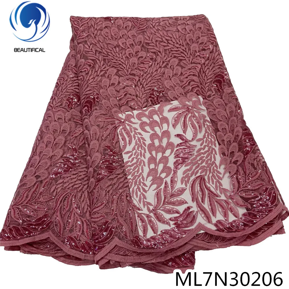 BEAUTIFICAL lace tulle african lace fabric 2020 embroidery 5 yards french lace tissu for party ML7N302
BEAUTIFICAL lace tulle african lace fabric 2020 embroidery 5 yards french lace tissu for party ML7N302