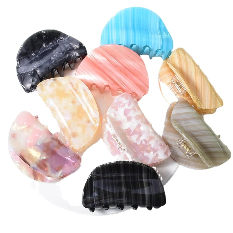 Acetate Material Marble Clip Hairpin Large Barrettes Hair Clips Hair Claw Fashion for Women's Girl's Gift CL211115
Acetate Material Marble Clip Hairpin Large Barrettes Hair Clips Hair Claw Fashion for Women's Girl's Gift CL211115