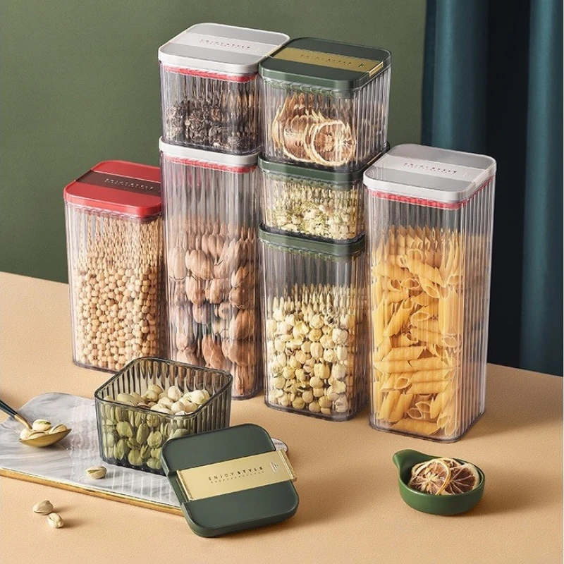 1800/1300/700/460ML Food Storage Tank Plastic kitchen Storage Jar Box Refrigerator Noodle Multigrain Storage Plastic Container
1800/1300/700/460ML Food Storage Tank Plastic kitchen Storage Jar Box Refrigerator Noodle Multigrain Storage Plastic Container