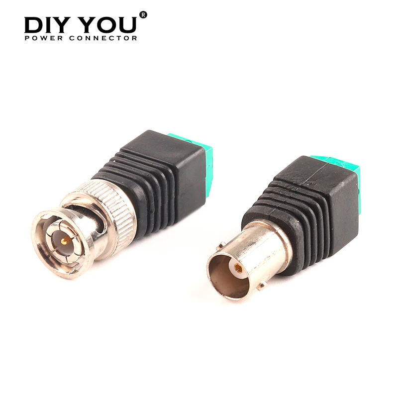 Адаптер BNC постоянного тока с штекером и гнездом разъем источника питания для