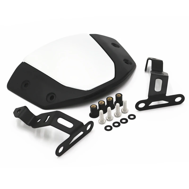 Motorcycle Cafe Racer Headlight Black Windshield Wind Deflector Windscreen Universal for Honda CB650R CB1000R CB 650 1000 R
Motorcycle Cafe Racer Headlight Black Windshield Wind Deflector Windscreen Universal for Honda CB650R CB1000R CB 650 1000 R
