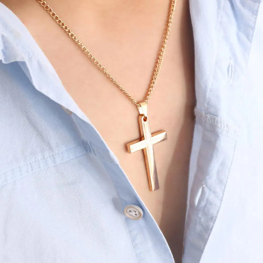 70% Hot Sale Fashion Men Simple Cross Pendant Alloy Necklace Chain Jewelry Christmas Day Gift
70% Hot Sale Fashion Men Simple Cross Pendant Alloy Necklace Chain Jewelry Christmas Day Gift
