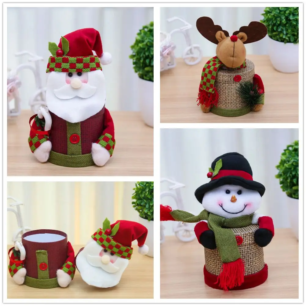 Creative Santa Claus Linen Snowman Christmas Decoration Gift Box Apple Boxes Candy Box 
Creative Santa Claus Linen Snowman Christmas Decoration Gift Box Apple Boxes Candy Box