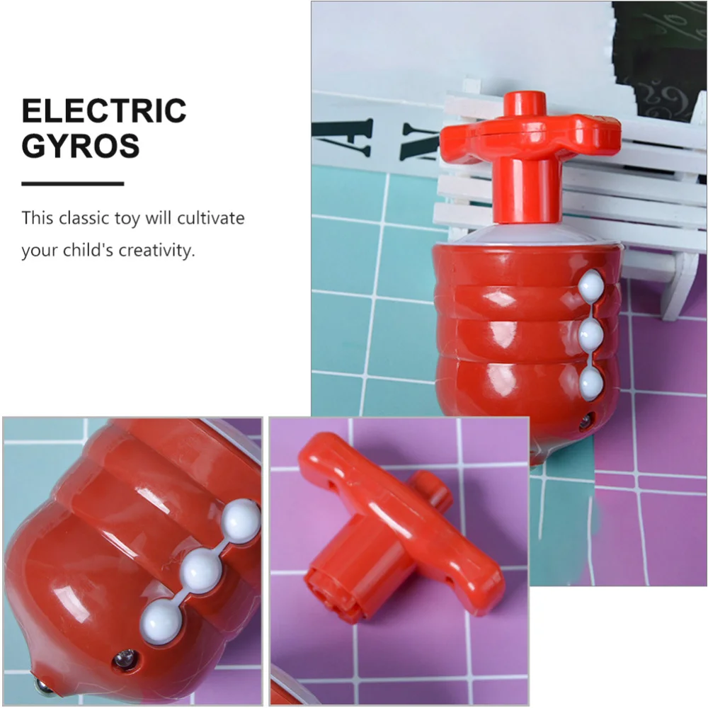 2pcs Colorful Flashing Electric Peg-tops Kids Toys (Red) 
2pcs Colorful Flashing Electric Peg-tops Kids Toys (Red)