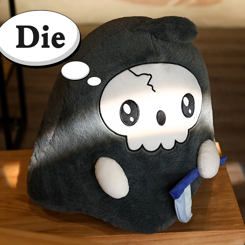High-quality creative skull plush toy pillow is a birthday gift to accompany children and Halloween 
High-quality creative skull plush toy pillow is a birthday gift to accompany children and Halloween