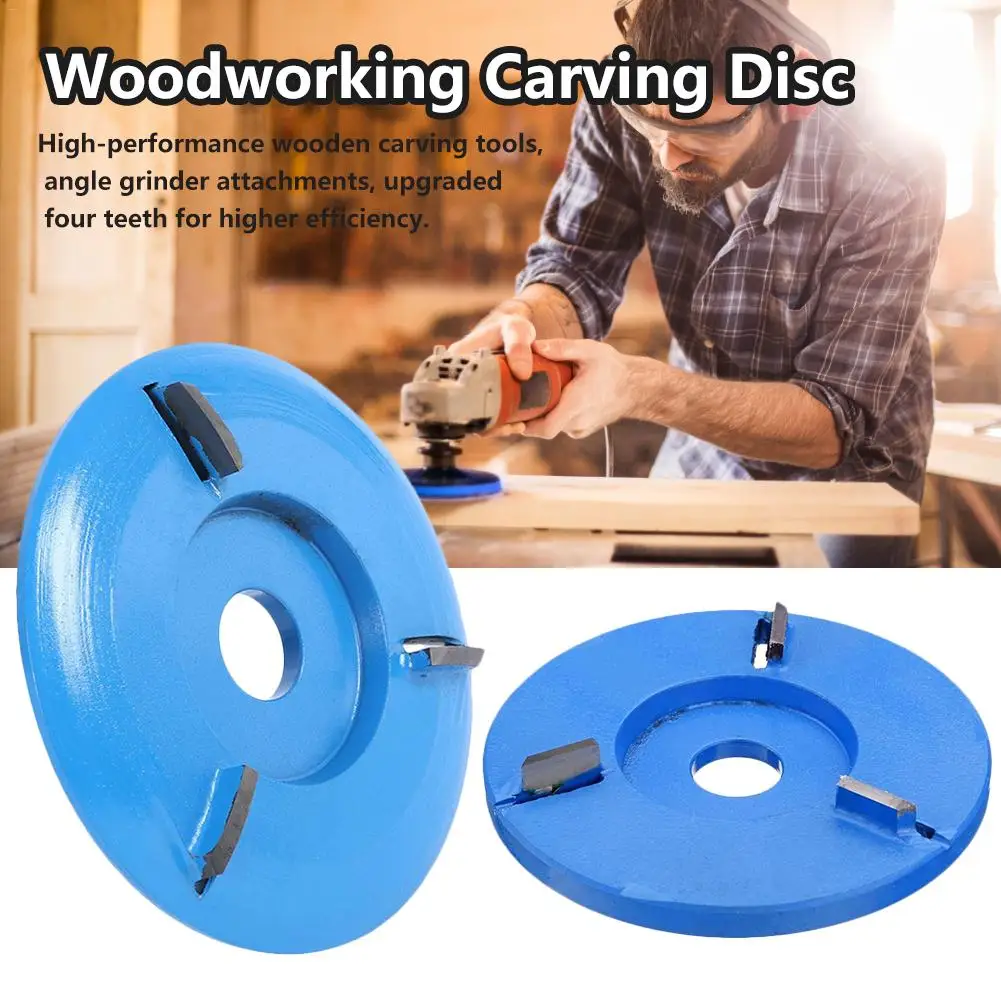 Three/Six Teeth Power Wood Carving Cutter Disc Milling Attachment 90mm Diameter 16mm Bore Arc/Flat For Angle Grinder Attachment 
Three/Six Teeth Power Wood Carving Cutter Disc Milling Attachment 90mm Diameter 16mm Bore Arc/Flat For Angle Grinder Attachment