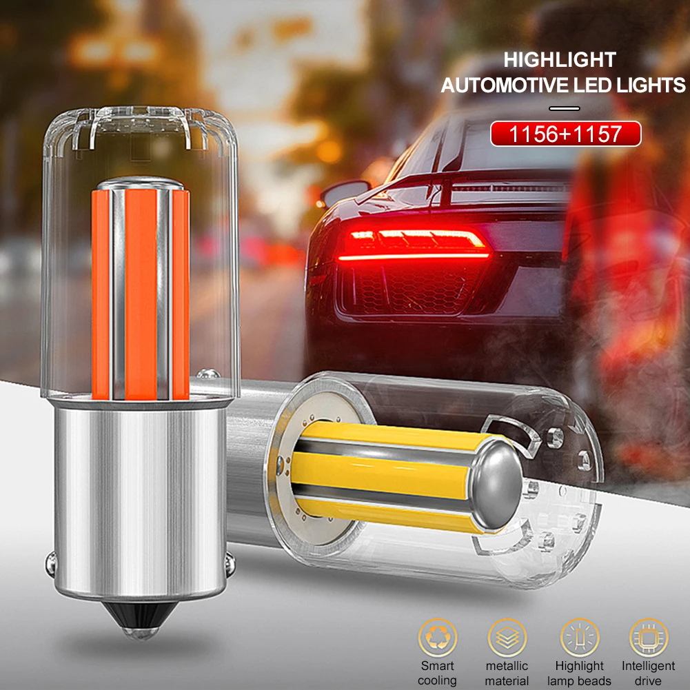 2Pcs 1156 1157 LED Bulb Car Headlight BA15S BAY15D 5W 6 COB Brake Light Tail Light Reverse Lamp Warning Signal Car Truck Bulb
2Pcs 1156 1157 LED Bulb Car Headlight BA15S BAY15D 5W 6 COB Brake Light Tail Light Reverse Lamp Warning Signal Car Truck Bulb