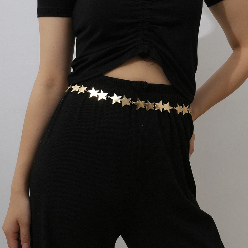 1pcs Punk Fashion Star Women Jewelry Party Dress Waist Chain Metal Belts Waistbands
1pcs Punk Fashion Star Women Jewelry Party Dress Waist Chain Metal Belts Waistbands