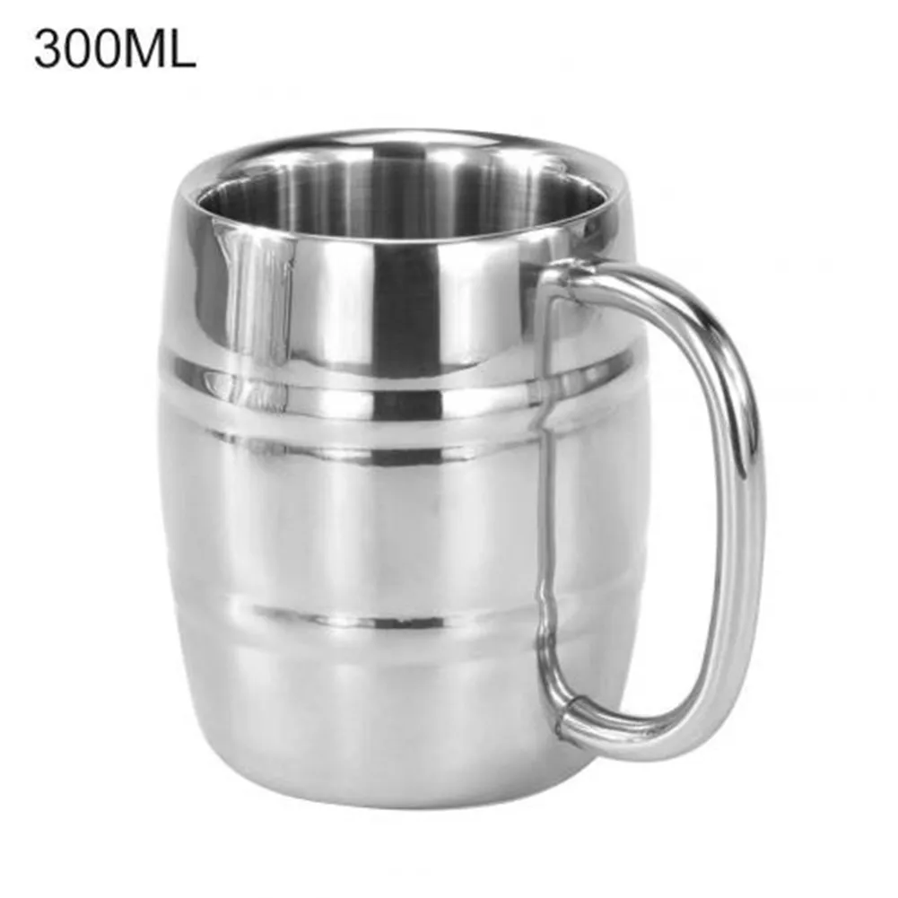 300/400ml Stainless Steel Beer Cup Mugs Double Layer Portable Offee Beer Mug Drinking Cup Outdoor Camping Tableware Travel Cups
300/400ml Stainless Steel Beer Cup Mugs Double Layer Portable Offee Beer Mug Drinking Cup Outdoor Camping Tableware Travel Cups