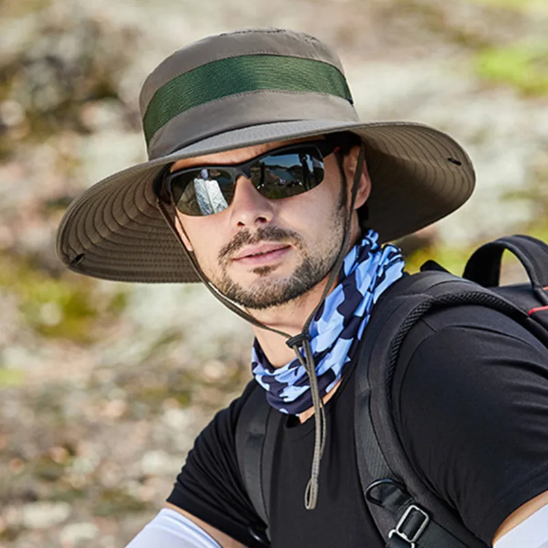New Summer Men's Mesh Breathable Bucket Hats Flat Cap Foldable Wind Rope Fixed Women Beach Hat Panama Hat Couples Fishing Caps
New Summer Men's Mesh Breathable Bucket Hats Flat Cap Foldable Wind Rope Fixed Women Beach Hat Panama Hat Couples Fishing Caps