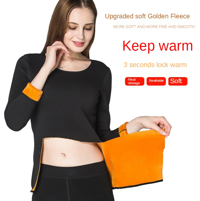Women's Top New Cotton Underwear Plush Thickened Round Neck Thermal Underwear Elastic Base Cotton Sweater
Women's Top New Cotton Underwear Plush Thickened Round Neck Thermal Underwear Elastic Base Cotton Sweater