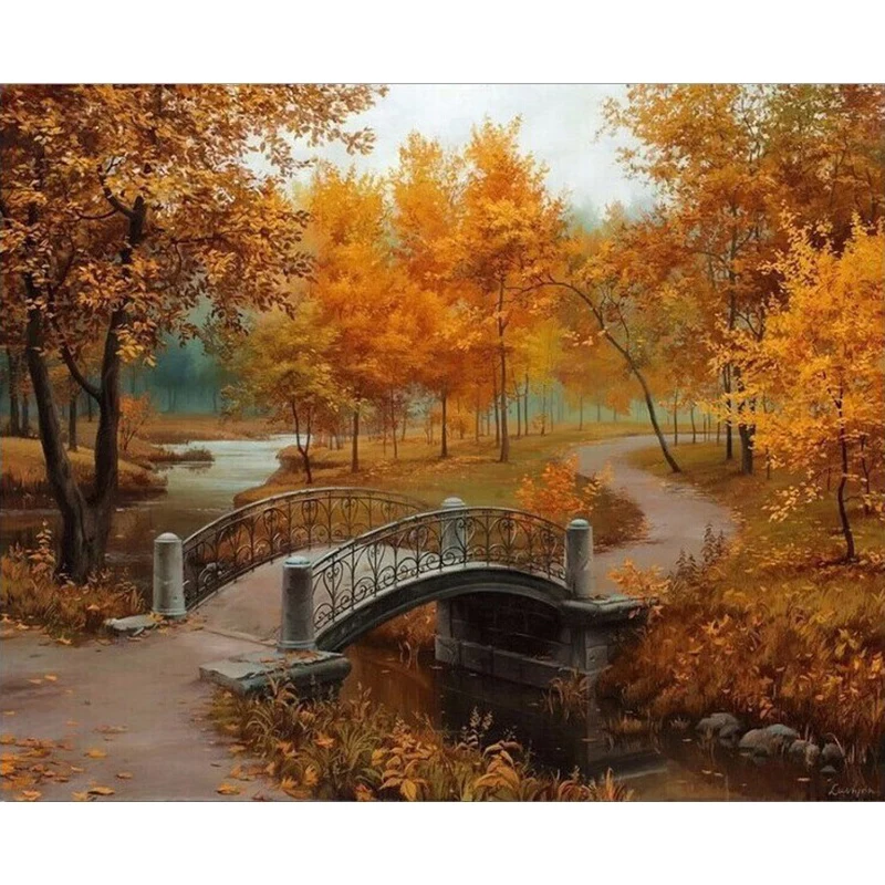 Fall Bridge Water DIY Handmade Oil Paint Paint By Numbers Kit on Canvas Wall Art Home Decor Digital Painting for Wedding Family
Fall Bridge Water DIY Handmade Oil Paint Paint By Numbers Kit on Canvas Wall Art Home Decor Digital Painting for Wedding Family