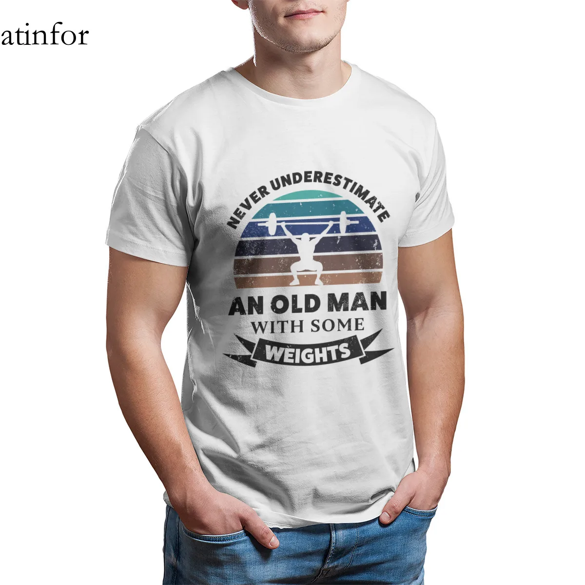 Old Man Weights Funny Gift Dad T-Shirt Fashion Black Oversized Sleeve Streetwear Hip-Hop Men Clothing 27019
Old Man Weights Funny Gift Dad T-Shirt Fashion Black Oversized Sleeve Streetwear Hip-Hop Men Clothing 27019