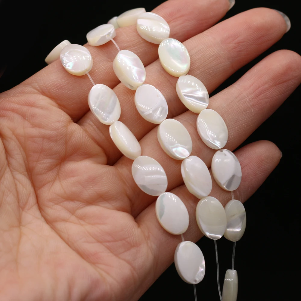 Natural Shell White Beads Egg- Shape for DIY Jewelry Making Necklace Earrings Accessories High Quality Gift
Natural Shell White Beads Egg- Shape for DIY Jewelry Making Necklace Earrings Accessories High Quality Gift